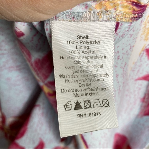 Anthropologie Tracy Reese Hawaiian Floral Fit Flare Dress - Picture 7 of 8